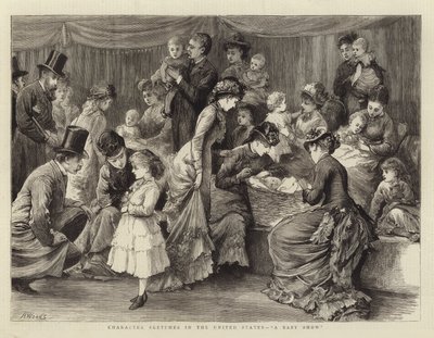 Karakter Schetsen in de Verenigde Staten, Een Baby Show door Henry Woods